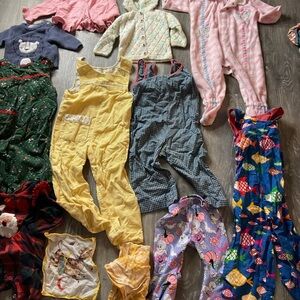 Vintage Colorful Baby Clothing Bundle